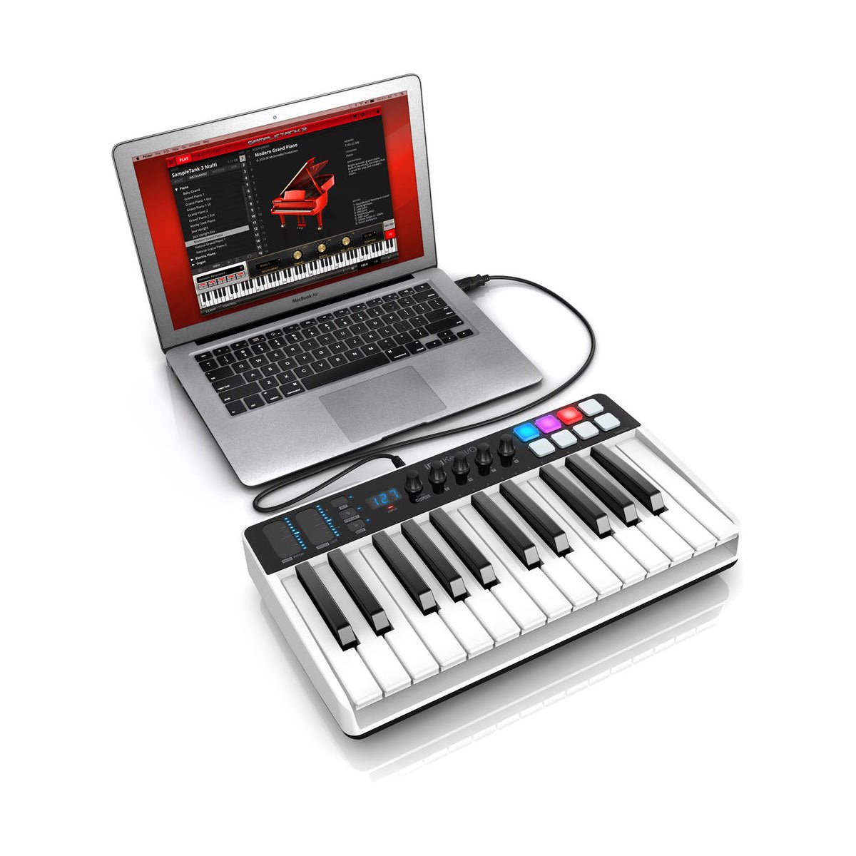 IK Multimedia iRig Keys I/O - Controller/Audio Interface for iPhone, iPad, and Mac/Windows (25-Keys)