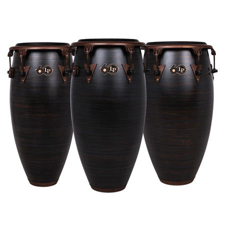 LP Latin Percussion 60th Anniversary Quinto, Conga & Tumba Set - Roasted Hazel