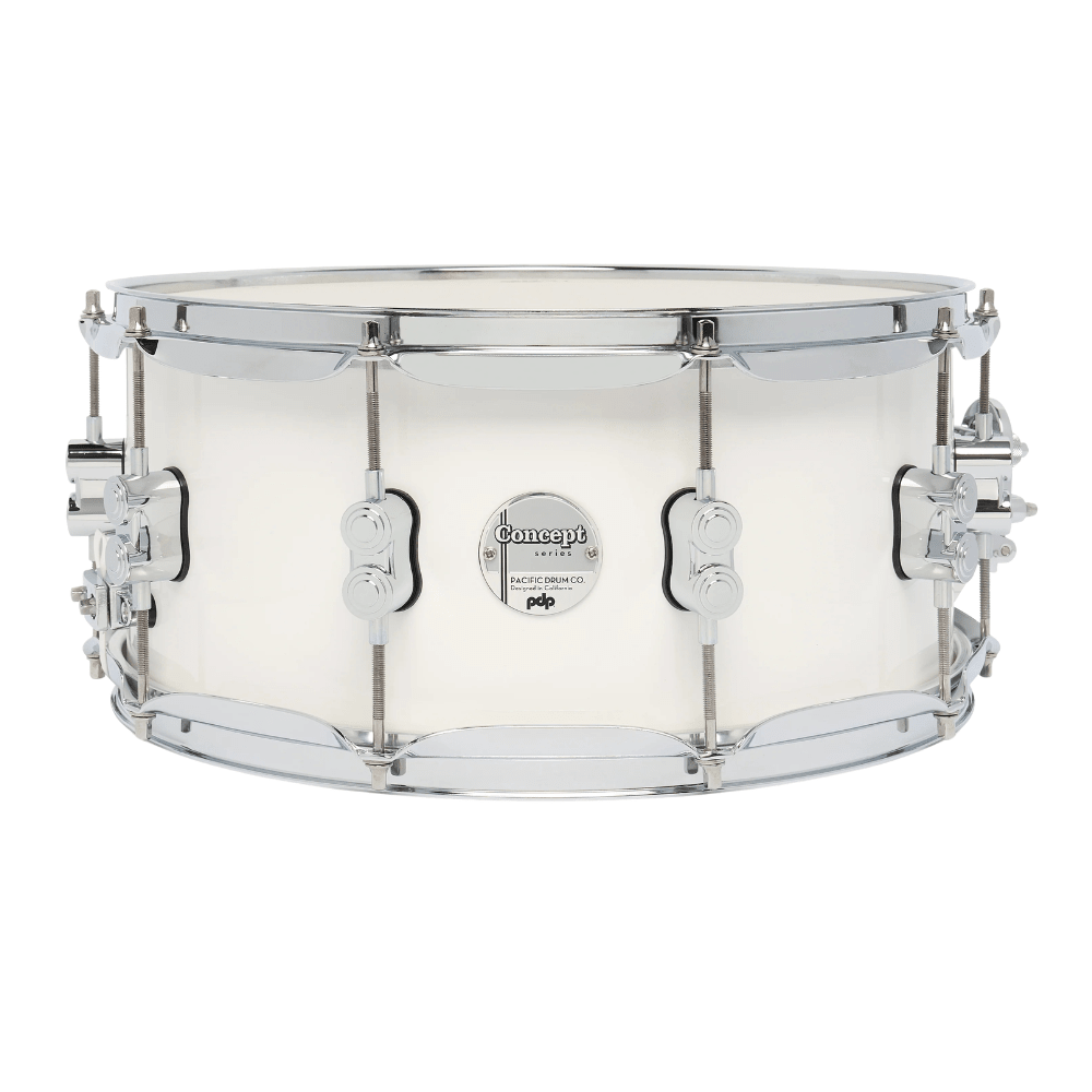 PDP Concept Maple 6.5" x 14" Snare Drum - Pearlescent White Lacquer