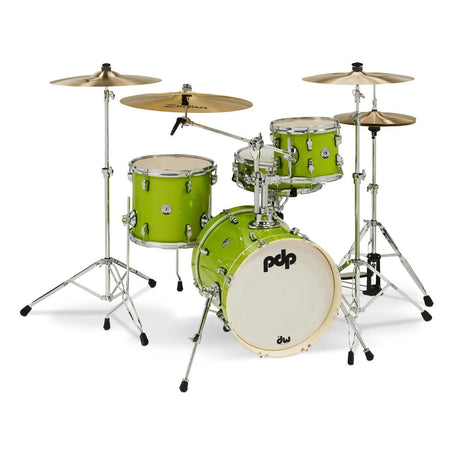 PDP Drums New Yorker 4-piece Shell Pack - Electric Green Sparkle