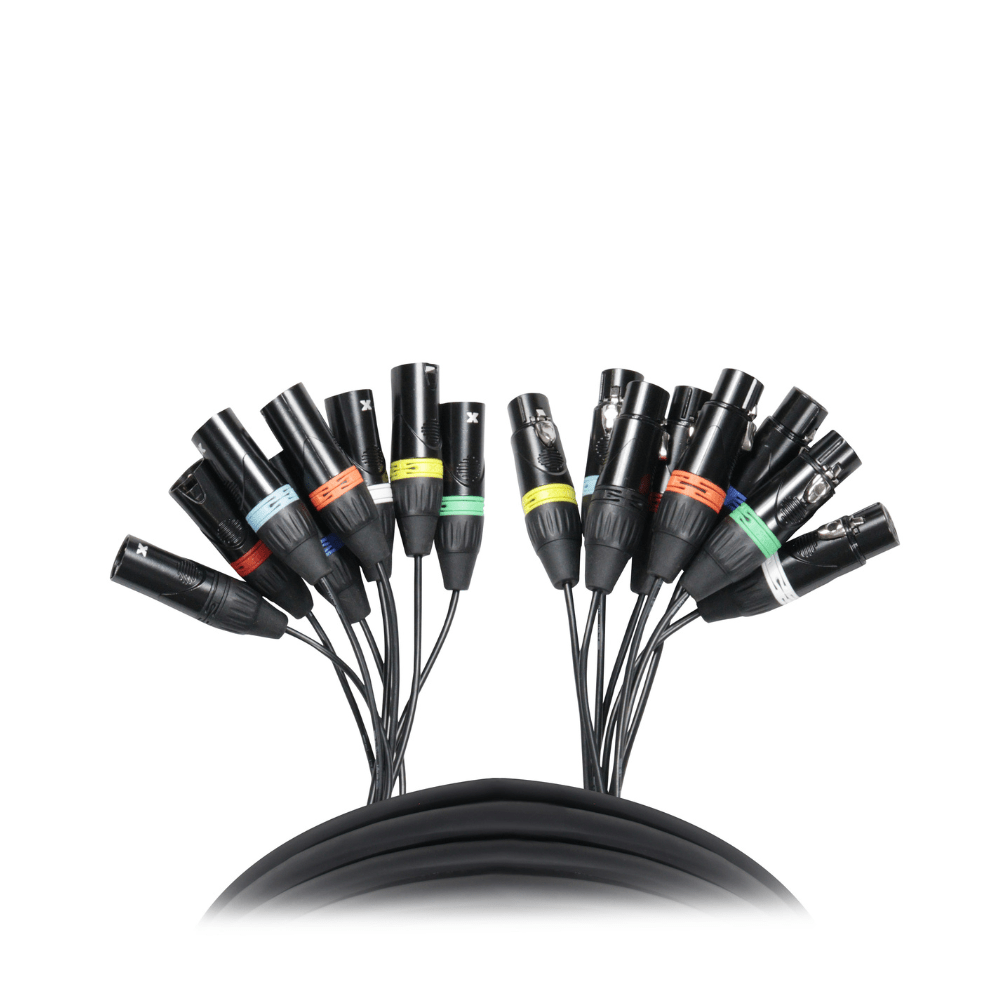 ProX XC-8XLR25 25 FT 8-Channel XLR3F to XLR3M Balanced Snake Cable