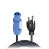 ProX XC-PWCE14-25 25FT PowerCON Blue to Edison 110V Male High Performance 14AWG Power Cord