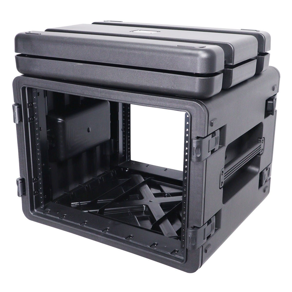 ProX XM-8U UltronX Watertight 8U Rack Space Molded Plastic Case - 18" Depth Front Rail to Rail