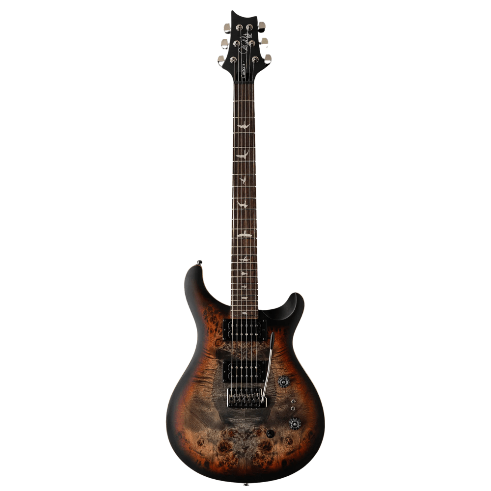 PRS SE Custom 24-08 Exotic Electric Guitar - Charcoal Cherry Midnight Burst