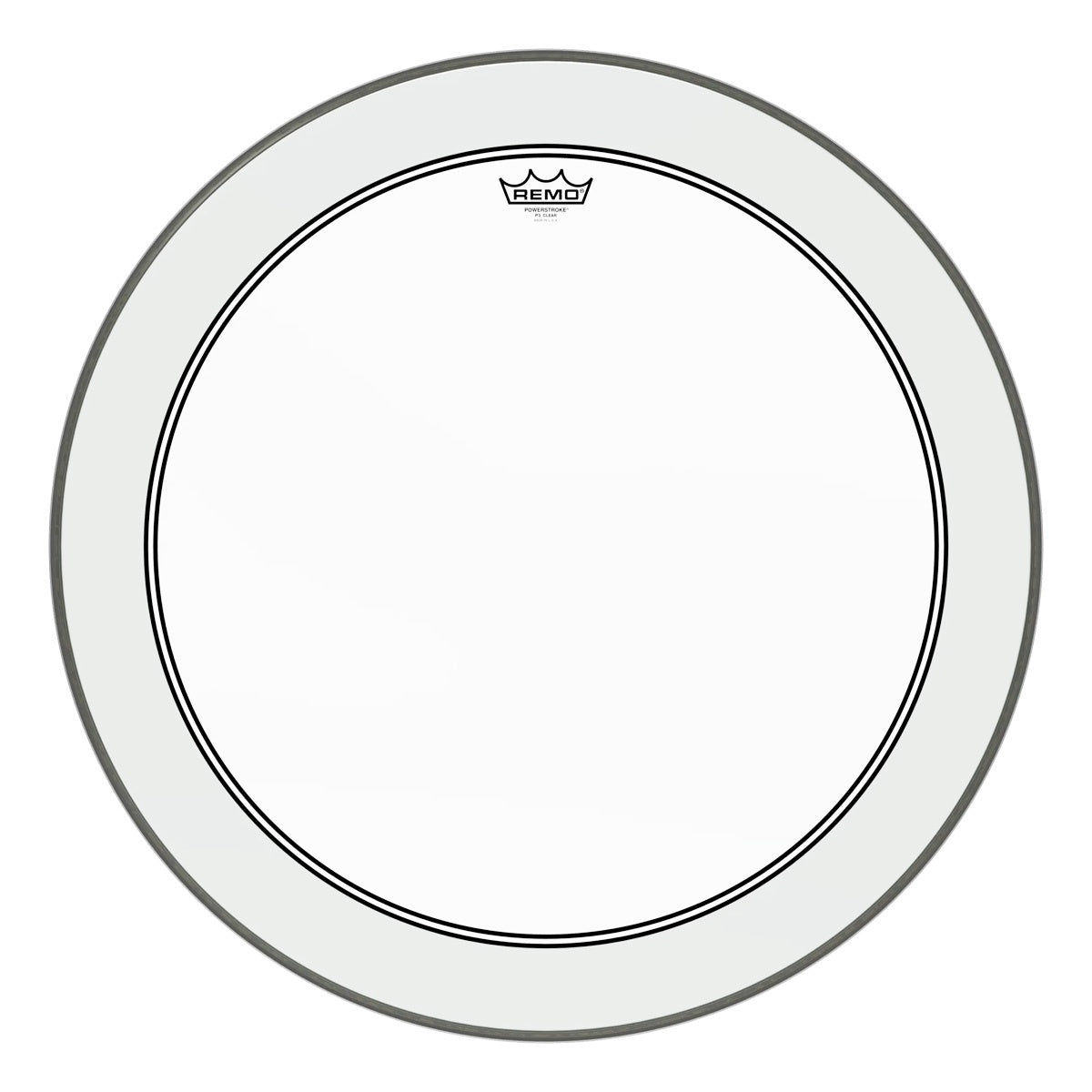 Remo Powerstroke P3 Clear Bass Drumhead - 26 inch - with 2.5 inch Impact Pad