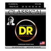 DR Strings Nylon Classical Silver Plated Hard Tension