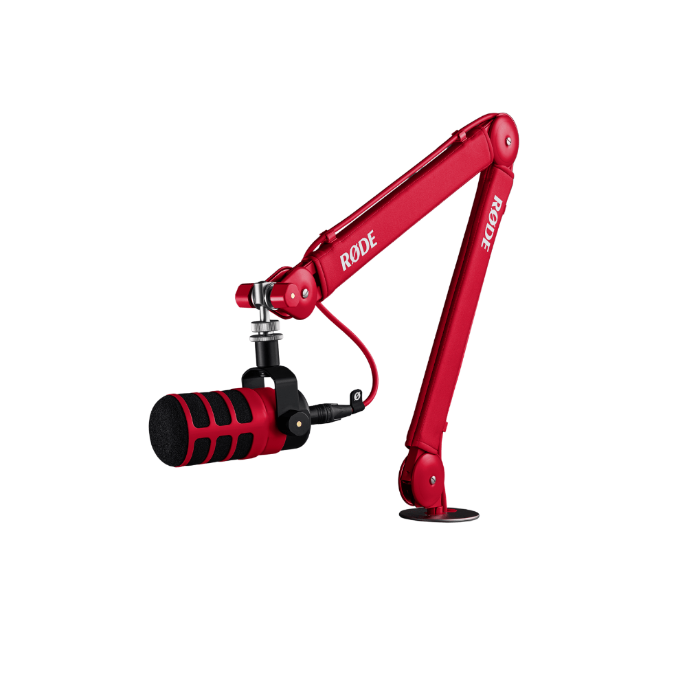 Rode PSA1+ Desk-mounted Broadcast Microphone Boom Arm - Red