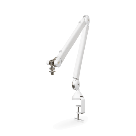 Rode PSA1+ Desk-mounted Broadcast Microphone Boom Arm - White