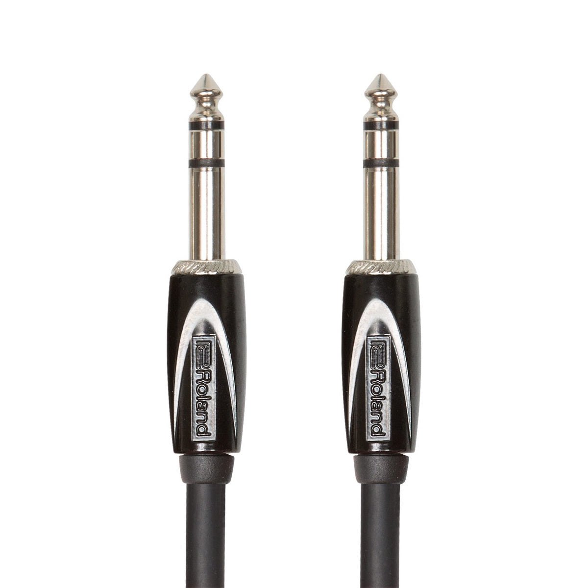 Roland RCC-3-TRTR Black Series 1/4-inch TRS Male to 1/4-inch TRS Male Interconnect Cable - 3 foot