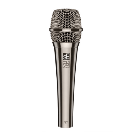 sE Electronics V7 Brushed Nickel Dynamic Supercardioid Handheld Vocal Microphone