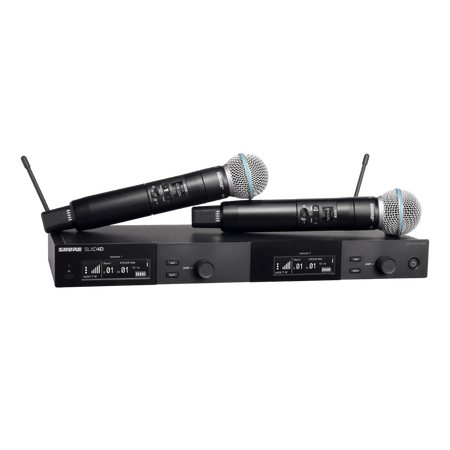 Shure SLXD24D/B58 Digital Wireless Dual Handheld Microphone System - G58 Band