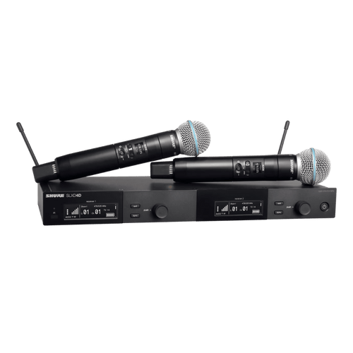 Shure SLXD24D/B58 Digital Wireless Dual Handheld Microphone System - G58 Band