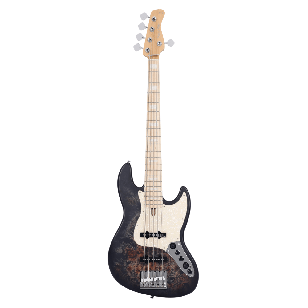 Sire Marcus Miller V7 Swamp Ash Reissue 5-string Bass Guitar - Transparent Black Satin