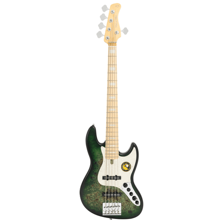Sire Marcus Miller V7 Swamp Ash Reissue 5-string Bass Guitar - Transparent Green Satin