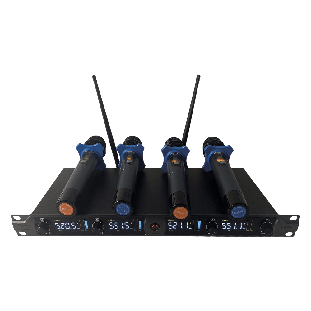 Soundtrack UHF Quad Handheld Microphone Wireless System