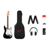 Squier Affinity Series Stratocaster Mustang Micro Pack, Laurel Fingerboard - Black