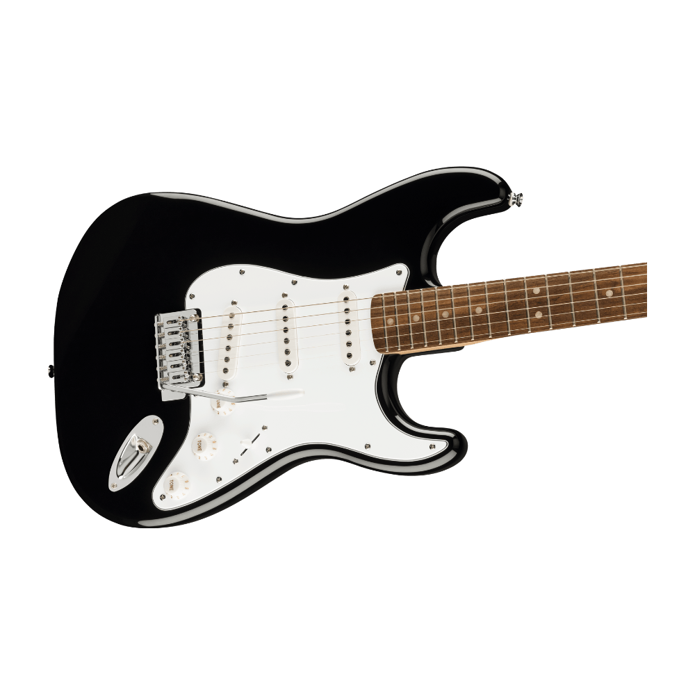 Squier Affinity Series Stratocaster Mustang Micro Pack, Laurel Fingerboard - Black
