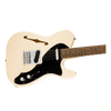 Squier Affinity Series Telecaster Thinline, Laurel Fingerboard, Black Pickguard - Olympic White