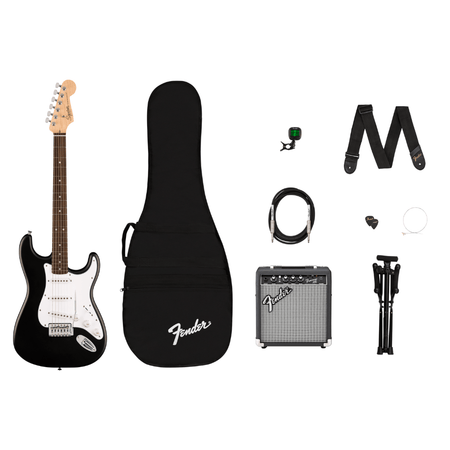 Squier Debut Collection Stratocaster Electric Guitar Pack - Black