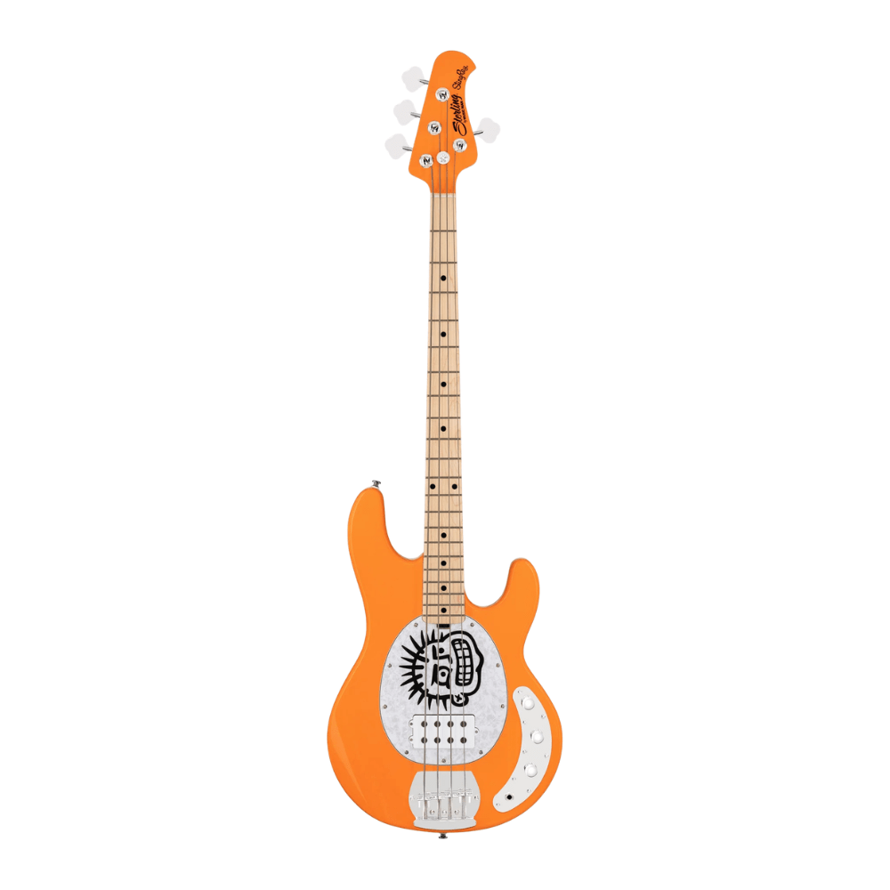 Sterling By Music Man Mike Herrera Signature StingRay Electric Bass Guitar - Orange Creamsicle
