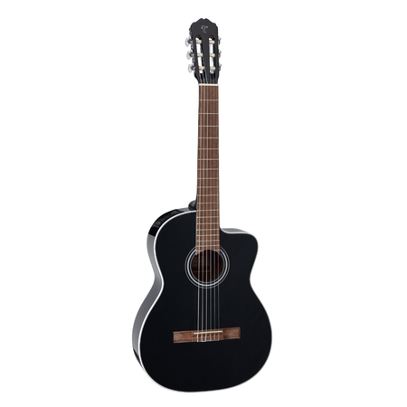 Takamine GC2CE-BLK Acoustic-Electric Classical Guitar - Black Gloss