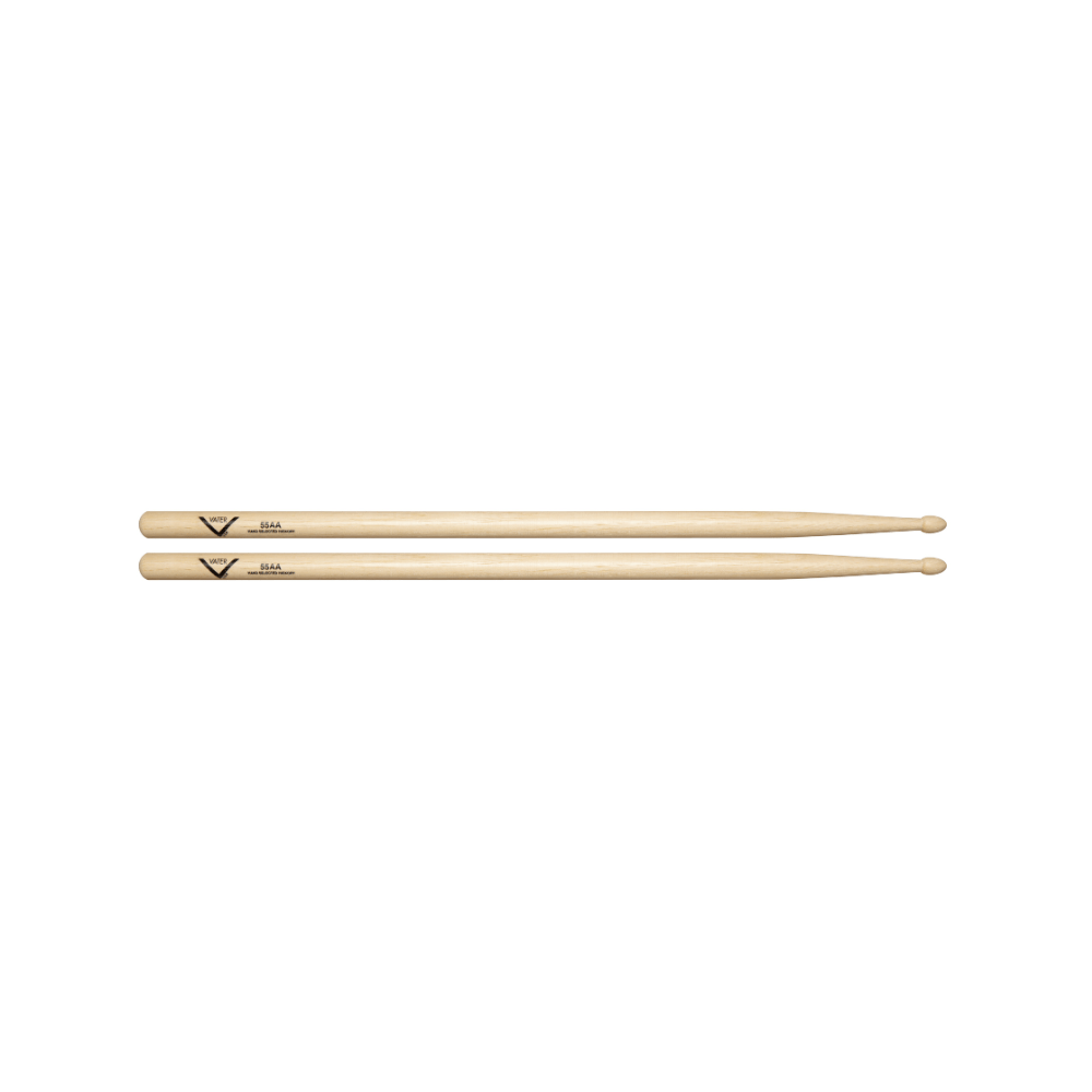 Vater American Hickory Drumsticks - 55A - Wood Tip