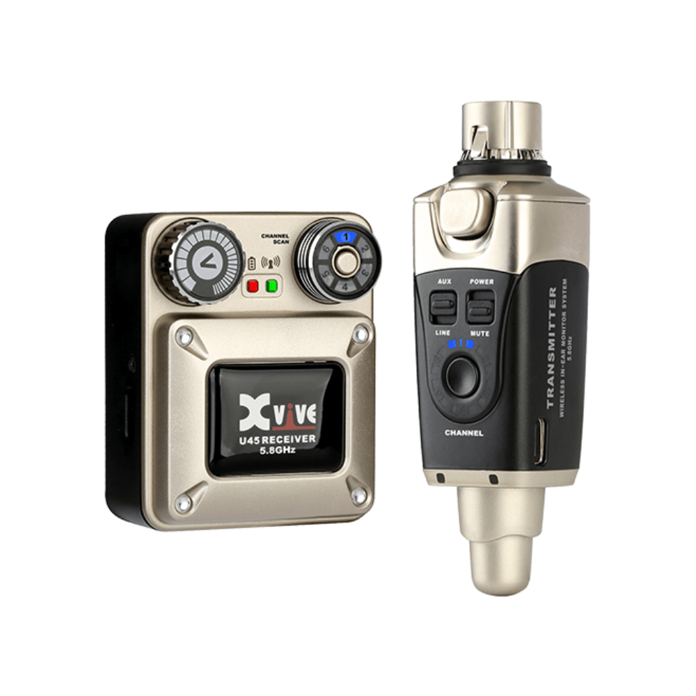 Xvive U45 Wireless In-ear Monitoring System - 5.8GHz, Silver