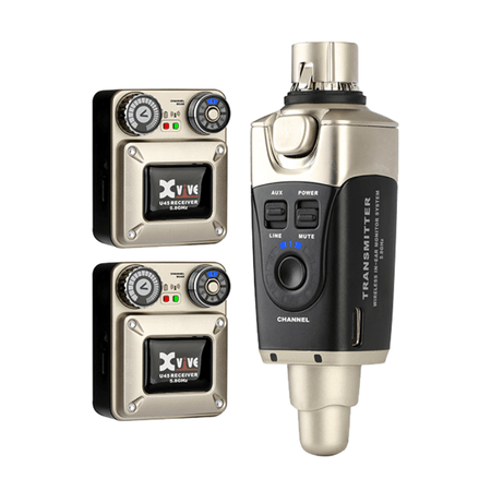 Xvive U45R2 Wireless In-ear Monitoring System - 5.8GHz, Silver