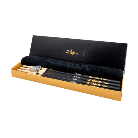 Zildjian 4-Pack 5B Dip Drumsticks with Towel and Drum Key
