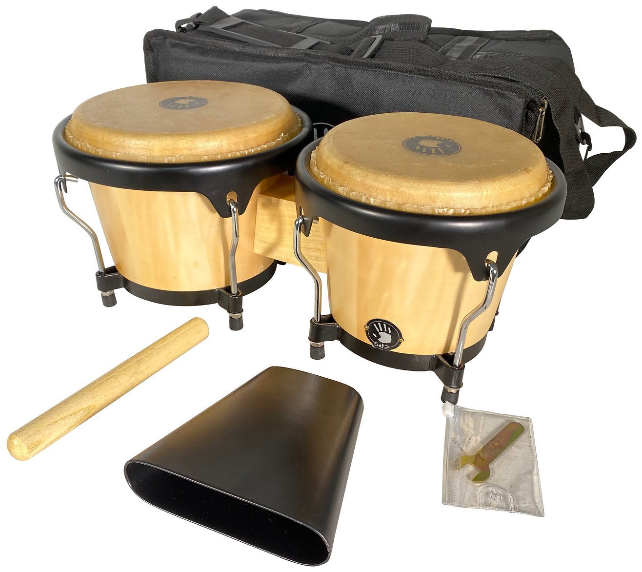 5d2 Bongo Combo with Bell and Bag