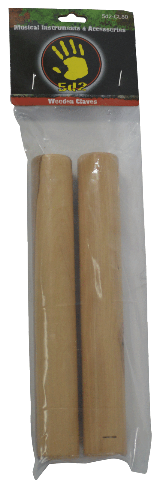 5d2 - WOODEN CLAVES PAIR