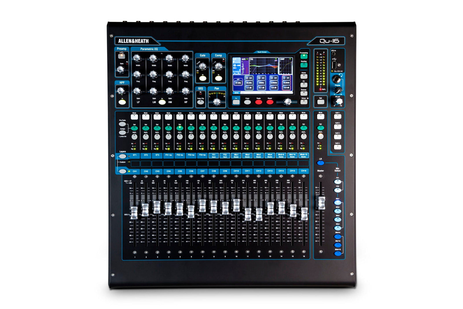 Allen & Heath Qu-16 16-channel Digital Mixer - Chrome Edition