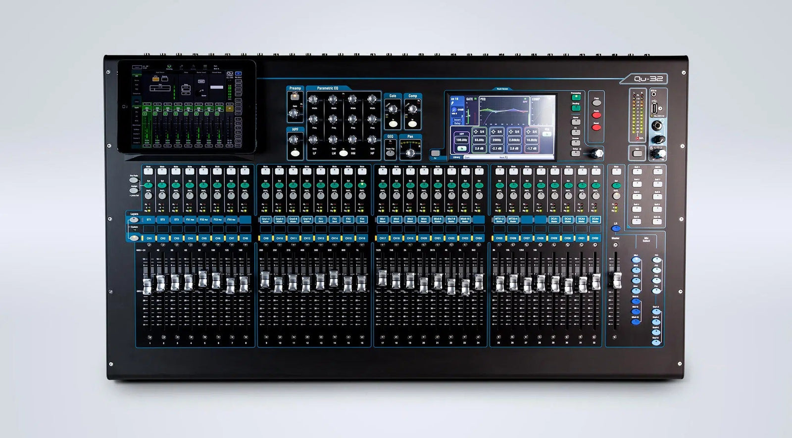 Allen & Heath Qu-32C - 38-In/28-Out Digital Mixing Console - Chrome Edition