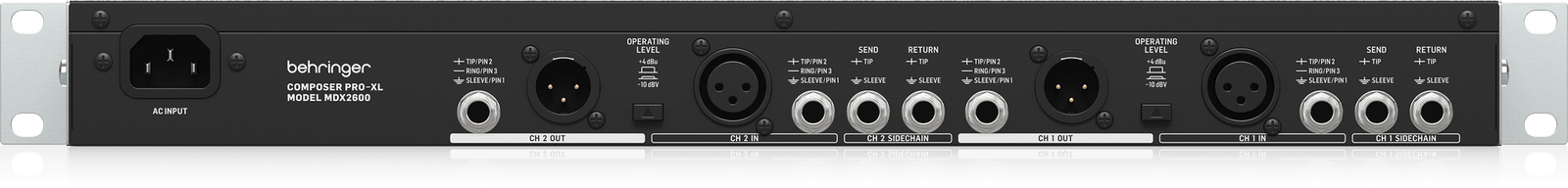 Behringer COMPOSER PRO-XL MDX2600 V2 Dual-Channel Dynamics Behringer COMPOSER PRO-XL MDX2600 V2 Dual-Channel Dynamics