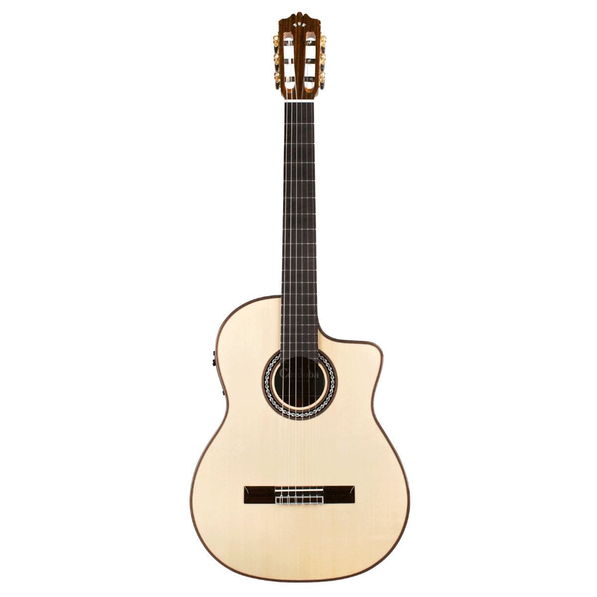 Cordoba GK Pro Negra, Nylon String Acoustic-Electric Guitar - Spruce