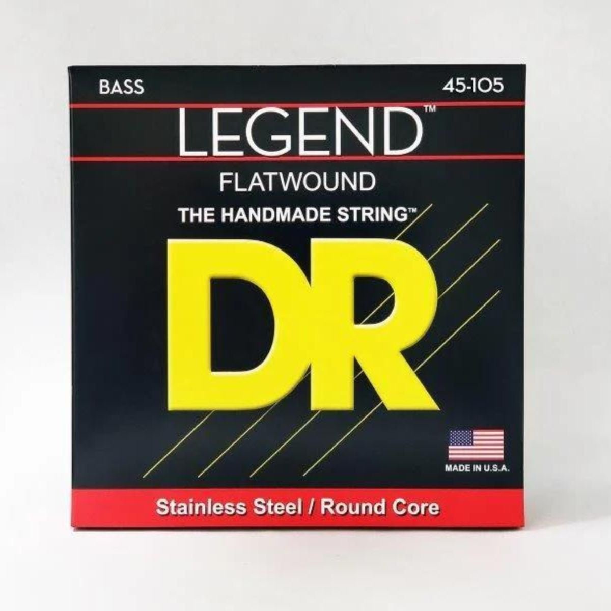 DR Strings FL-45 Polished Stainless Flat Wound Bass Strings