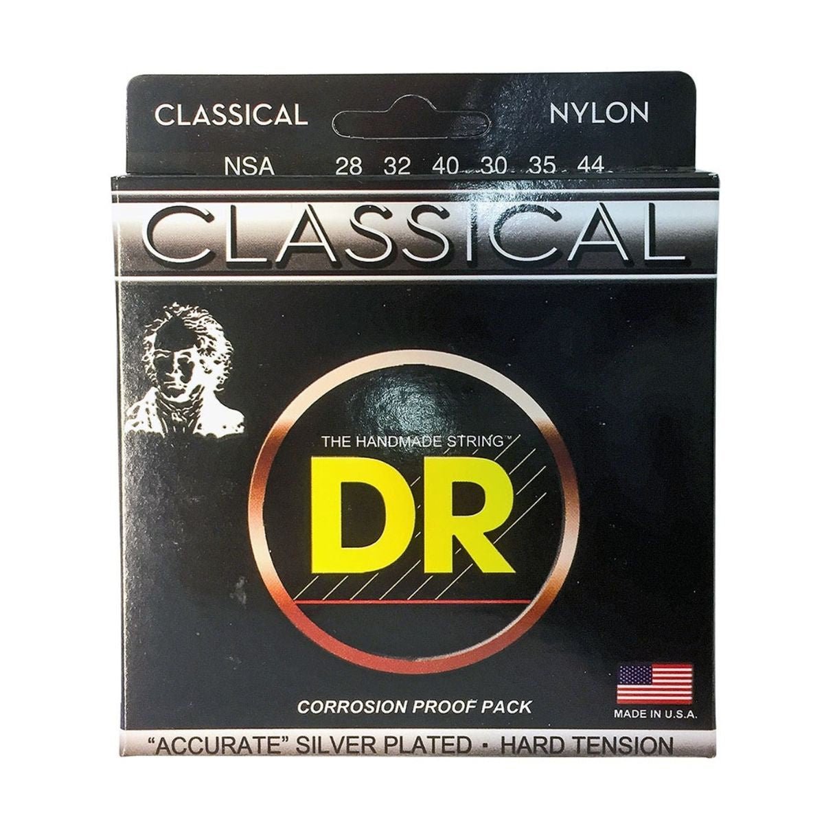 DR Strings Nylon Classical Guitar Strings Medium Tension