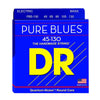 DR Strings PB5-130 Pure Blues Quantum-nickel/Round Core Bass Guitar Strings - .045-.130 Medium 5-string