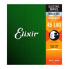 Elixir 14652 Stainless Steel Nanoweb Coated 4 String Bass Strings Light Long Scale 45-100