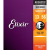 Elixir Strings 11102 80/20 Bronze Nanoweb Acoustic Guitar Strings Medium 0.013 - 0.056