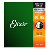 Elixir Strings 14077 Nanoweb Electric Bass Guitar Strings - .045-.105 Light/Medium Long Scale