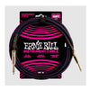 Ernie Ball 10ft Braided Straight/Straight Instrument Cable Purple Black P06393