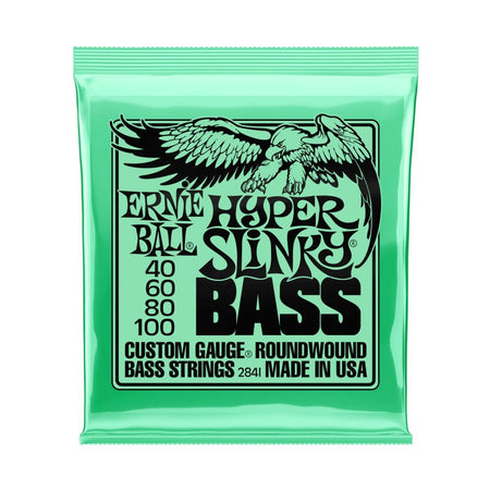 Ernie Ball 2841 Hyper Slinky Nickel Wound Electric Bass Guitar Strings - .040-.100