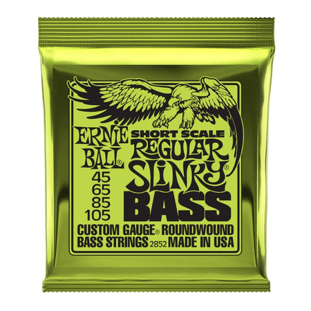 Ernie Ball 2852 Regular Slinky Nickel Wound Electric Bass Guitar Strings - .045-.105 Short Scale