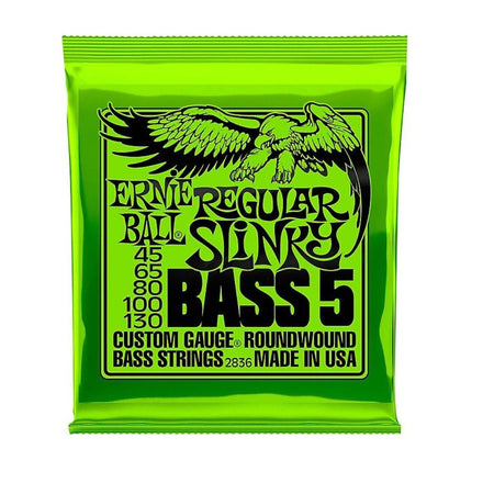 Ernie Ball Regular Slinky .045-.130 Nickel Wound 5-Strings Bass Guitar Strings