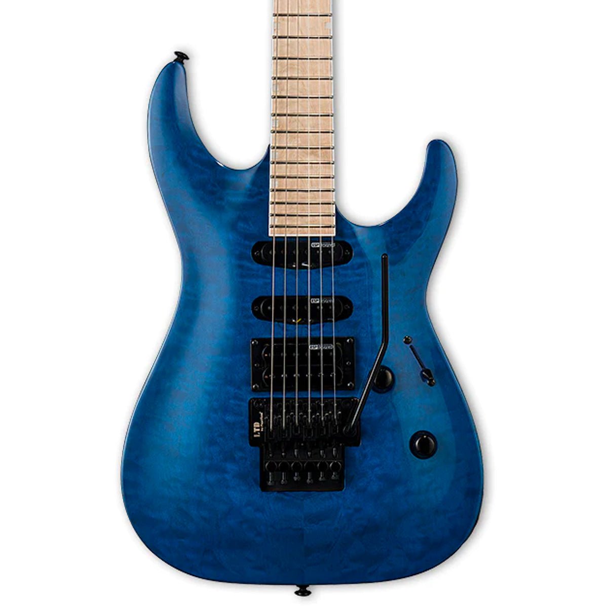 ESP LTD MH-203QM Electric Guitar - See Thru Blue