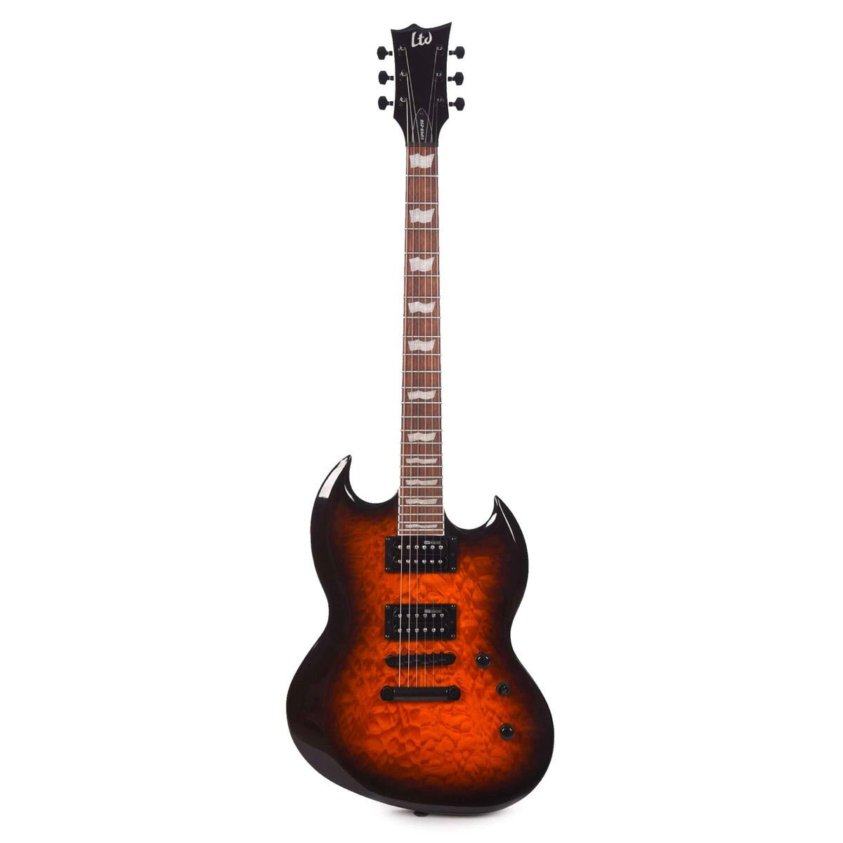ESP LTD Viper-256 Electric Guitar - Dark Brown Sunburst
