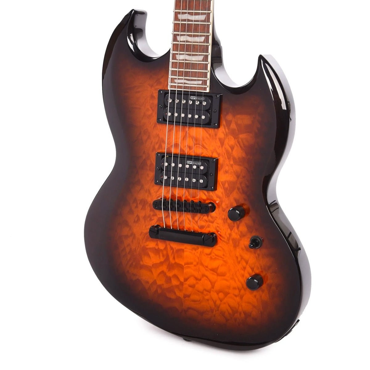 ESP LTD Viper-256 Electric Guitar - Dark Brown Sunburst