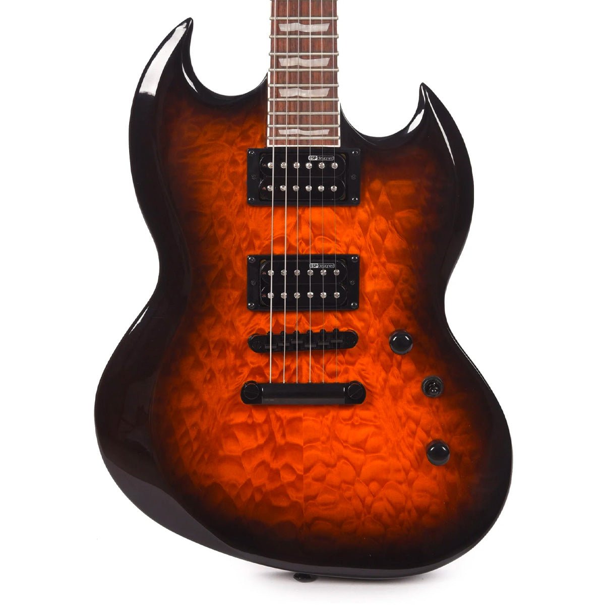 ESP LTD Viper-256 Electric Guitar - Dark Brown Sunburst