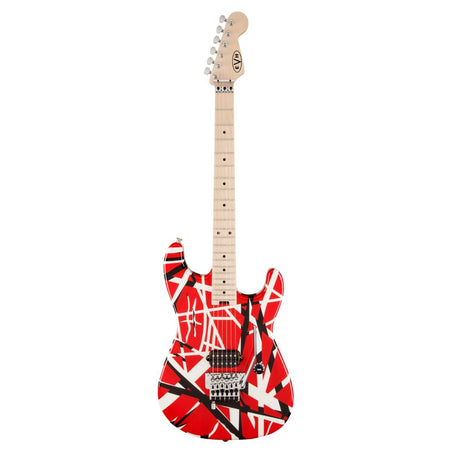 EVH Striped Series Red with Black Stripes